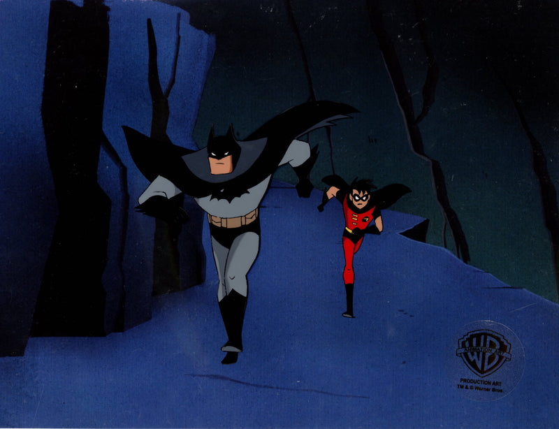 The New Batman Adventures Original Production Cel: Batman, Robin