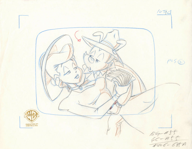 Animaniacs Original Production Drawing: Nurse, Yakko