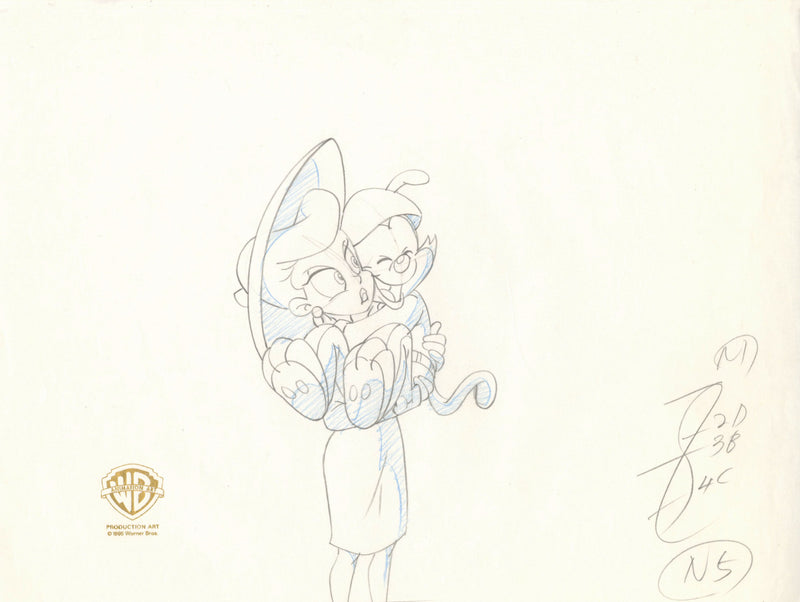 Animaniacs Original Production Drawing: Nurse, Wakko