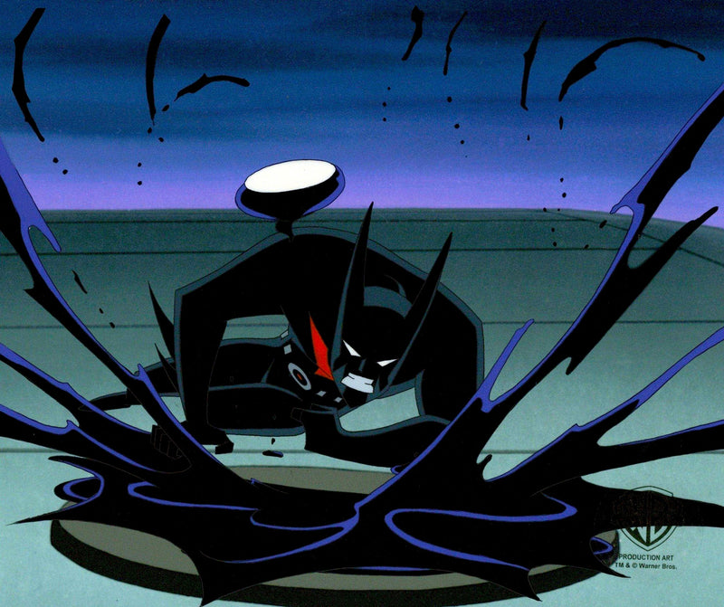 Batman Beyond Original Production Cel With Matching Drawing: Batman and Inque