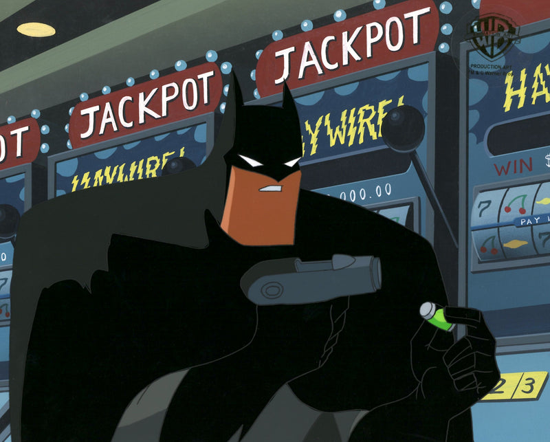 The New Batman Adventures Original Production Cel On Original Background: Batman