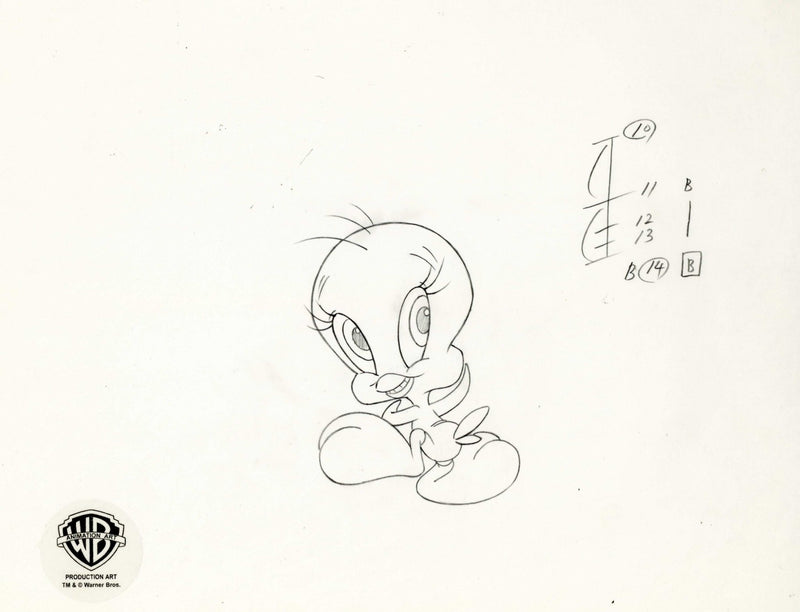Looney Tunes Original Production Drawing: Tweety Bird - Choice Fine Art