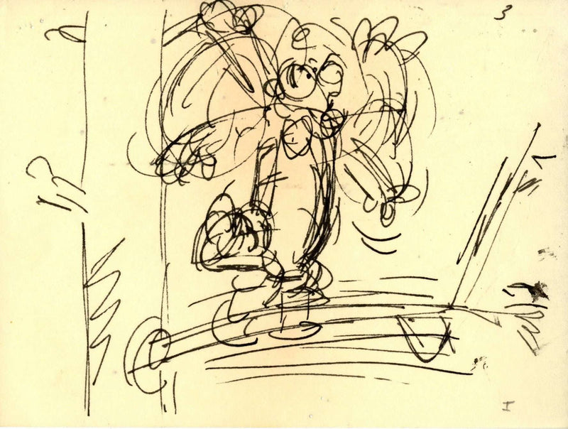 Tigger Original Storyboard Drawing - Choice Fine Art