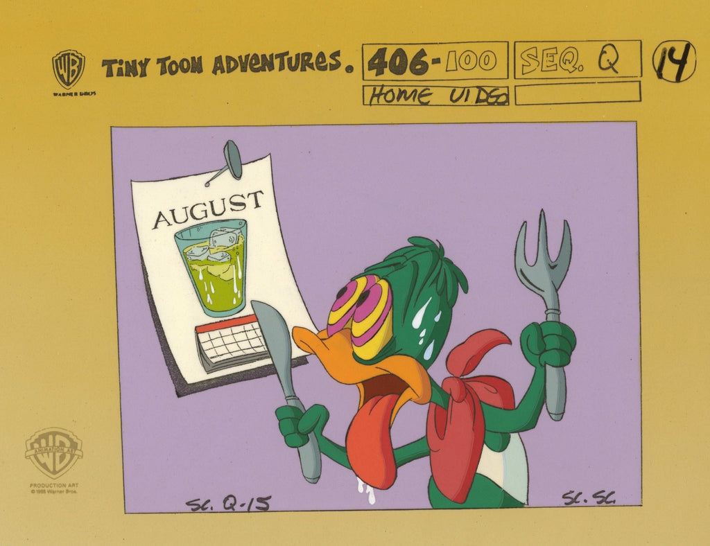Tiny Toons Color Model Cel: Plucky - Choice Fine Art